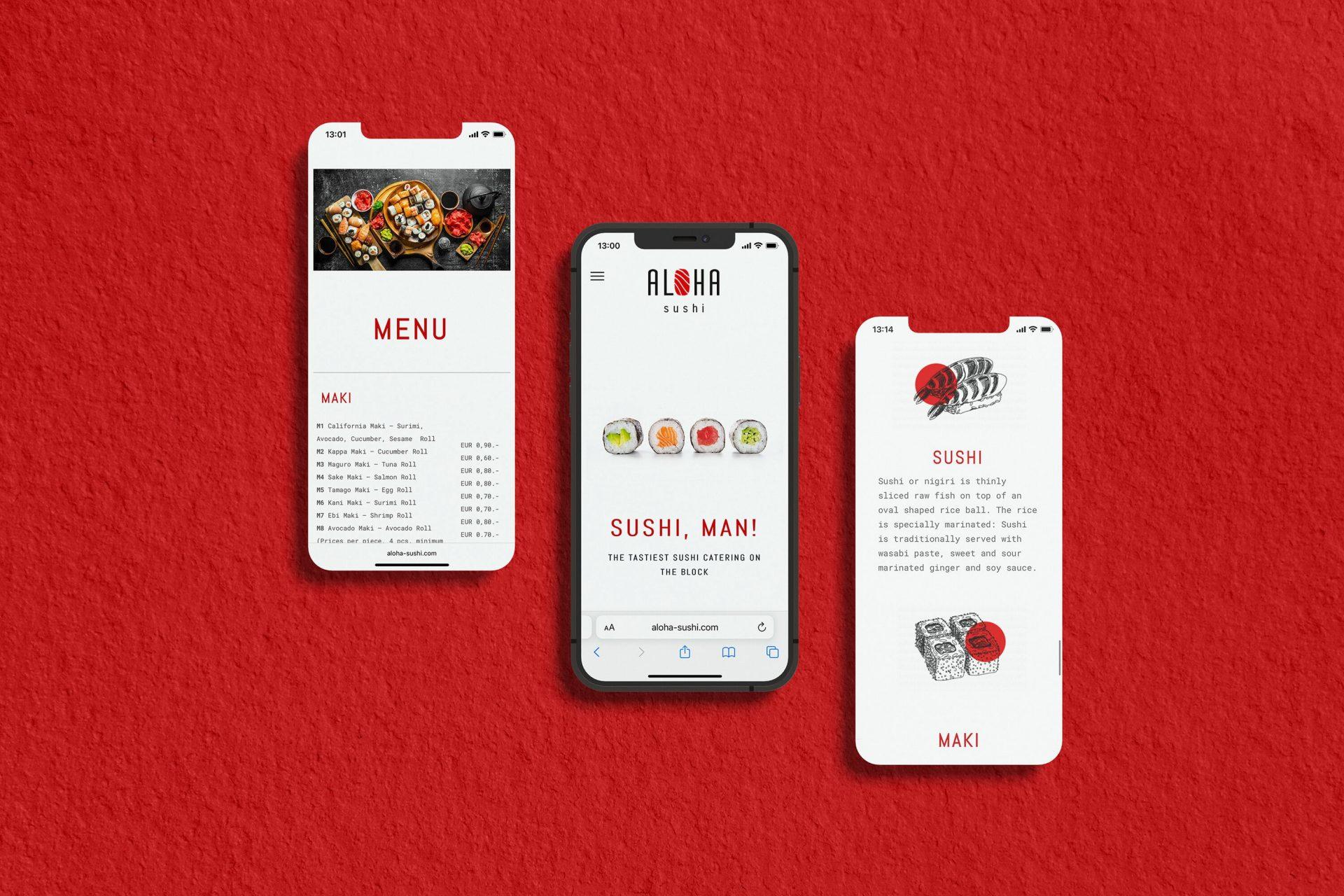 Corporate Design für Gastronomielokale ‣ Aloha Sushi