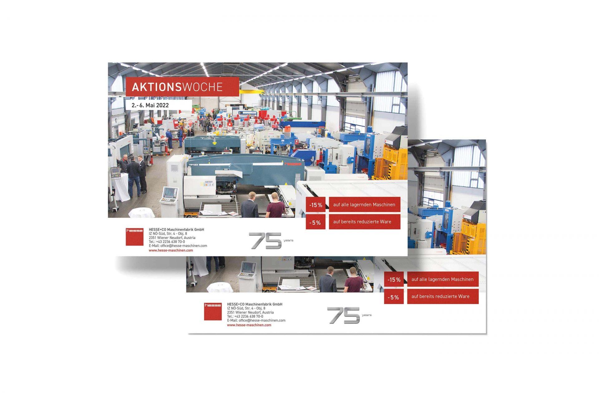 Hesse+Co Maschinenfabrik ‣ Drucksorten für den Messeauftritt